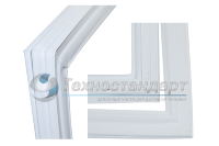 Уплотнитель двери холодильника Stinol, Indesit, Ariston, 570 х 650 мм, под планку, код 854010